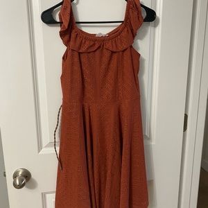 Knitworks Girls burnt orange dress worn only ONCE